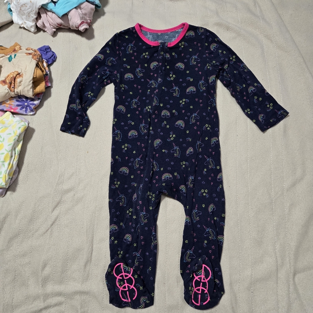 Egg New York Kids One Piece Pajama with Rainbow Print